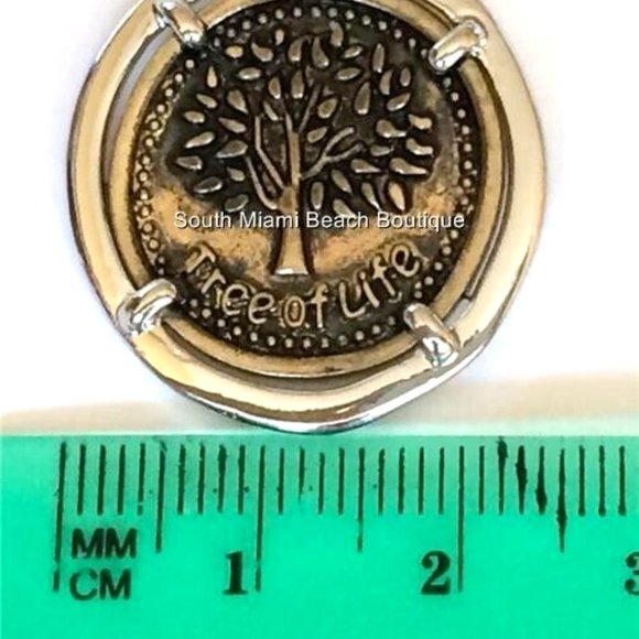 Tree of Life Pendant Necklace Peace Serenity Celtic Silver Gold Plated 18" - Picture 9 of 9